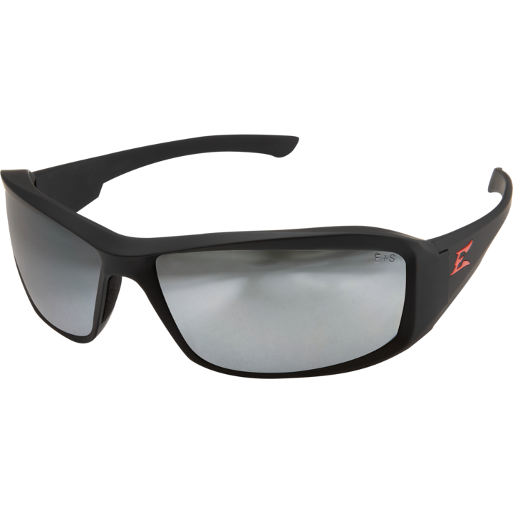 Edge Eyewear Brazeau Safety Glasses w/ Black Rubberized Frame