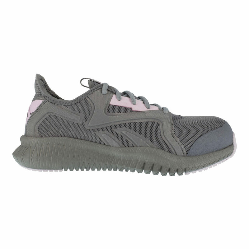 Reebok Women's Grey and Pink Flexagon 3.0 Work Shoe