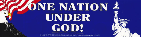 One Nation Under GOD! Bumper Sticker