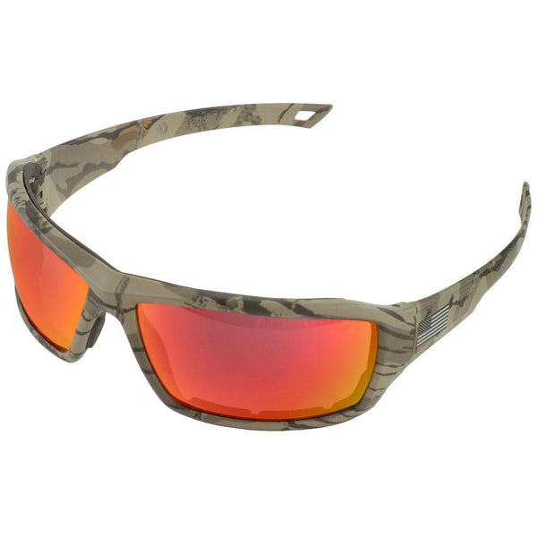 ERB One Nation Live Free Camo Revo Red Safety Glasses #18043- Discontinued