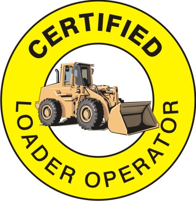 Certified Loader Operator Hard Hat Marker HM-130