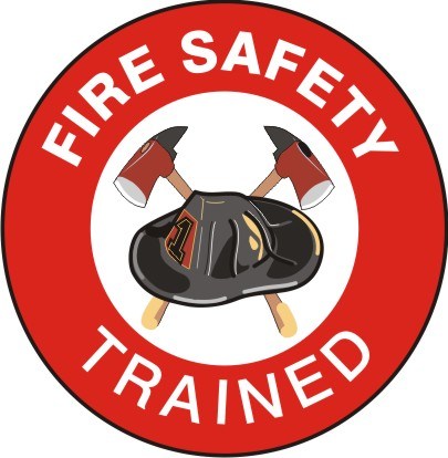 Fire Safety Trained Hard Hat Marker