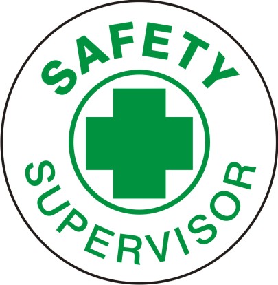 Safety Supervisor Hard Hat Marker HM-143