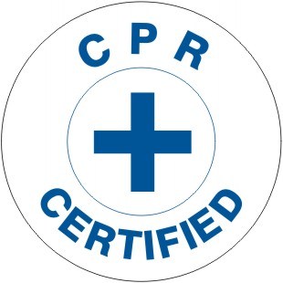 CPR Certified Hard Hat Marker