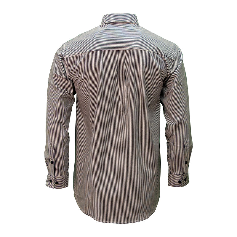 Key Hickory Ironworker Pinstripe Denim Shirt