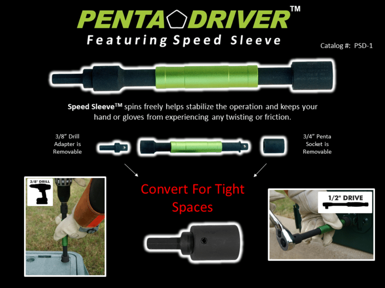 MADI Penta Socket Driver With Drill Adapter