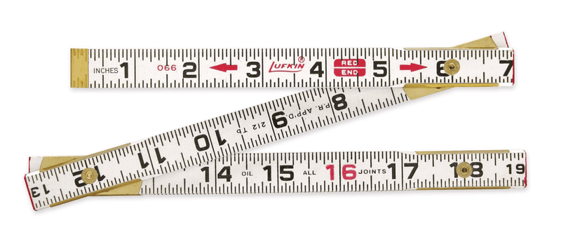 Marked Measurement Rulers - Eighths - 6 rulers