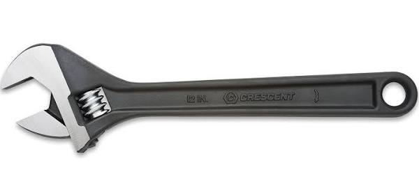 Crescent 12" Black Phosphate Adjustable Wrench 1 1/2" Opening