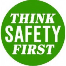 Think Safety First Hard Hat Sticker | HardHatGear