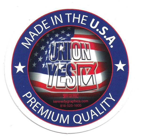 Union Yes Made in the USA Sticker S-99