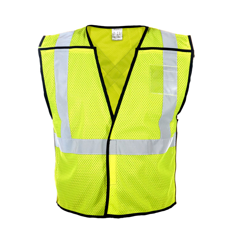 Kishigo X-Back Breakaway Lime Safety Vest