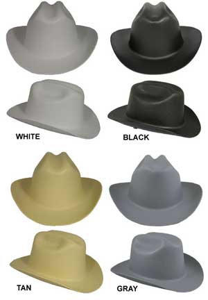 Western Cowboy Hard Hats Black 